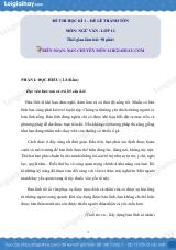Đề thi học kì 1 môn Ngữ văn lớp 12 trường THPT Lê Thánh Tôn